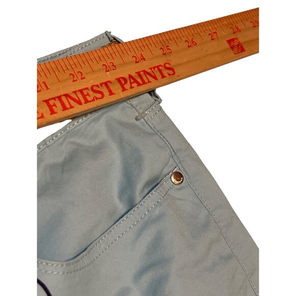 Bandolino Amalia Short Stretch Aqua Blue Womens Size 24  With Woven - Picture 3 of 16